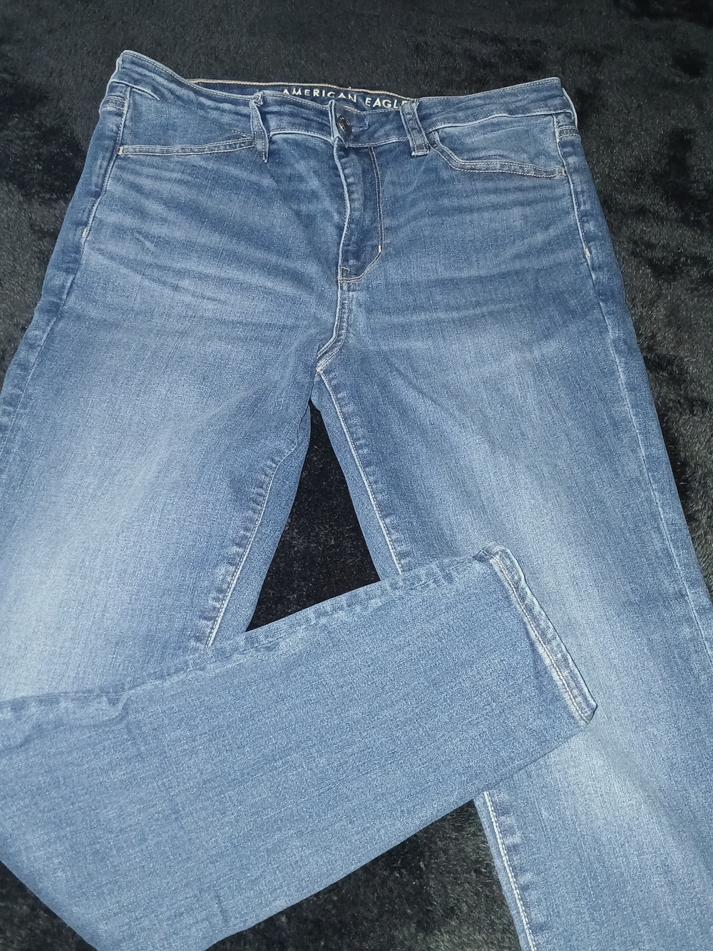 American Eagle Outfitters Women's Light Blue Skinny Jeans - Picture 4 of 4